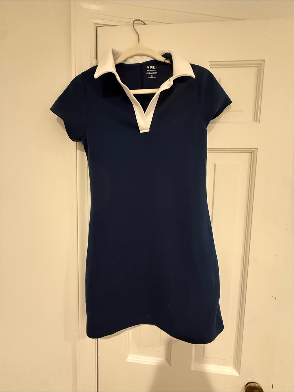 Abercrombie & Fitch Navy Mini Dress with White Trim